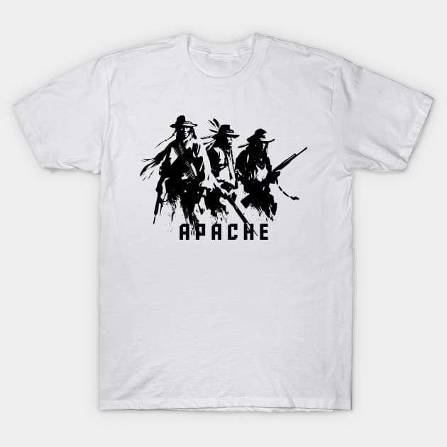 Apache indian silhouette T-Shirt by Turbo29